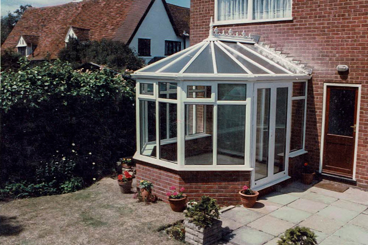3 bsy white PVCu Victorian Conservatory