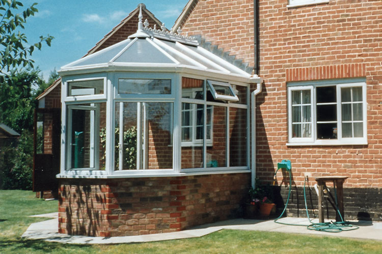 White PVCu 3 Bay Victorian Conservatory